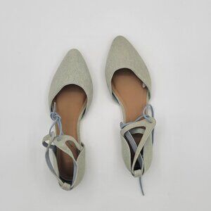 Gap classic Lace-up D'Orasy Flats Formal Shoes faded Denim sz 8.